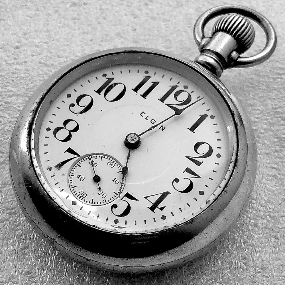 Elgin Intl. Watch Co. Antique 1891 Pocket Watch - Runs Perfectly